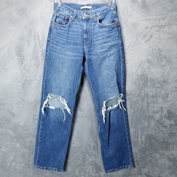 Levis jeans Womens 26×30 Blue Low Pro Straight Denim - Picture 1 of 13